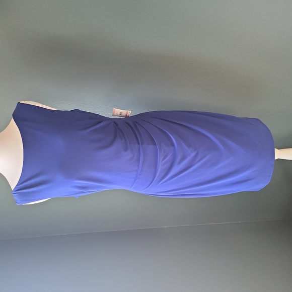 Anne Klein Dresses & Skirts - NWT Anne Klein Royal Blue Midi Dress With Ruching 10